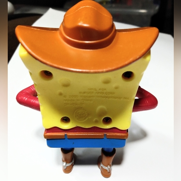 BURGER KING 2005 SPONGEBOB LOST IN TIME COWBOY SPONGEBOB TOY - Picture 3 of 4